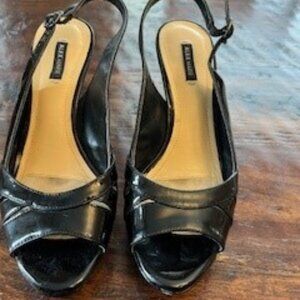 Alex Marie Black Slingback Heels
